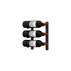 E-Series 1FT Wall Rails Metal Wine Rack (3-9 Bottles)