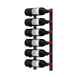 E-Series 2FT Wall Rail Metal Wine Rack (6-18 Bottles)