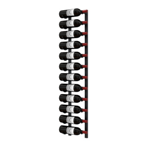 E-Series 4FT Wall Rail Metal Wine Display Rack (12-36 Bottles)