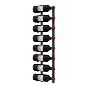 E-Series Magnum Wall Rails Metal Wine Rack (8-12 Bottles)