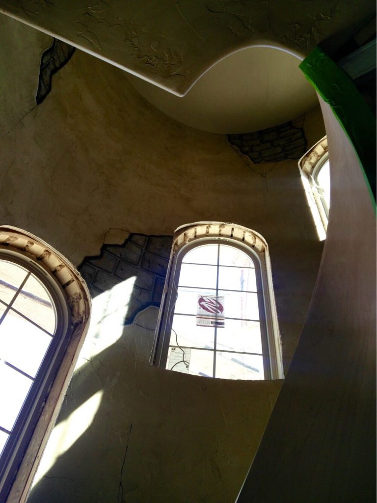 Spiral Staircase Wine Cellar