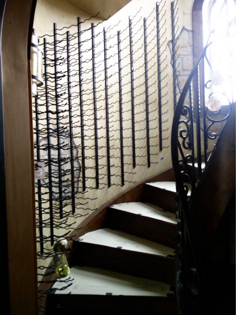 Spiral Staircase Wine Cellar