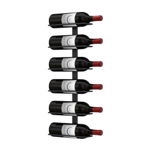 Max Reveal Label-Out 2 ft Wall Rails Wine Rack (6 Bottles)
