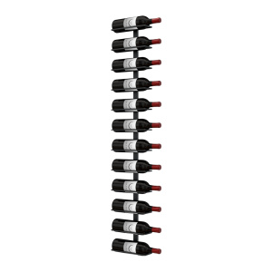 Max Reveal Label-Out 4 ft Wall Rail Wine Rack (12 Bottles)